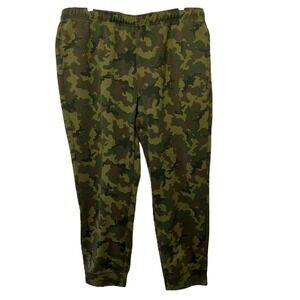 FILA Sport Men's Green Camo Joggers XXL